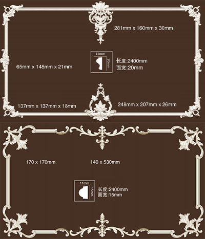 Curved Corner Floral Series